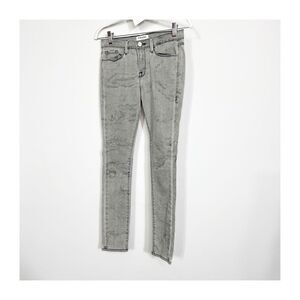 Frame Jeans Womens Le Skinny de Jeanne Acid Wash Gray Ladies 28